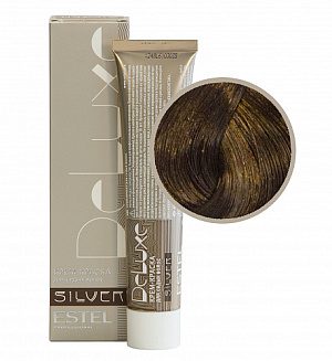 Estel Professional 6/37 крем-краска  Deluxe silver, темно-русый золотисто-коричневый 60 мл