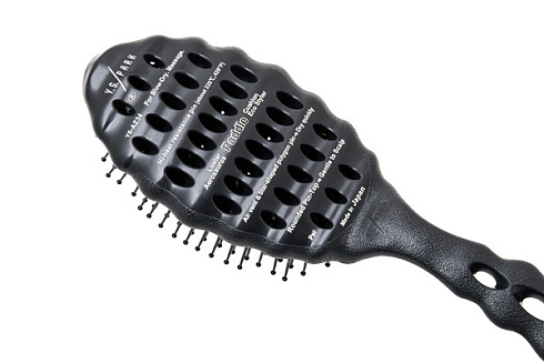 Щетка для волос Y.s.park Eco Styler Az34 black, антистатическая, черная, теплостойкая до 220 градусов, 85 г