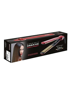 Щипцы для выпрямления волос Gamma Piu Keratin, арт. 109red, красные, титановое покрытие