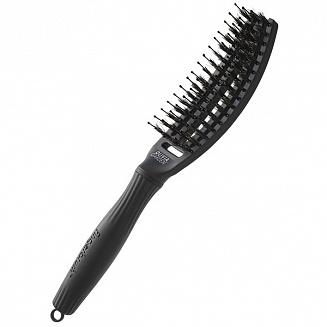 Щетка для волос Olivia Garden  Fingerbrush ID1730, Care Iconic BoarNylon Full, Black, размер- S