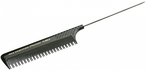 Расчёска металлическая с хвостиком для начёса, Hercules