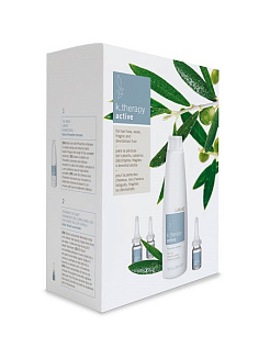 Набор K.Therapy Active Pack (шампунь 300 мл., ампулы 8х6 мл.), LAKME