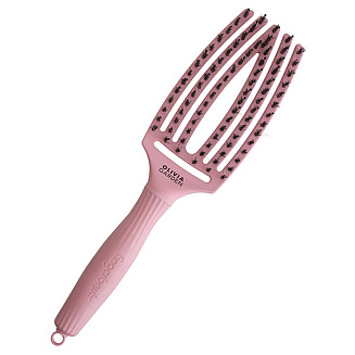 Щетка для волос Olivia Garden Fingerbrush BoarNylon_2024 Soft Pink ID1845