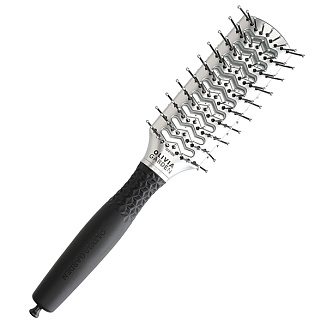 Щётка для волос тунельная ESSENTIAL STYLE DOUBLE TUNNEL Nylon/Double Silver