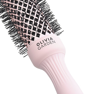 Термобрашинг Olivia Garden Id2222, Expert Blowout Speed XL Wavy Bristles Pastel Pink, 35 мм, розовый