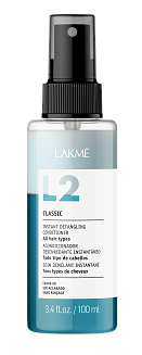 Кондиционер двухфазный Lakme L2 Classic, для всех типов волос, арт. 45523, несмываемый, 100мл