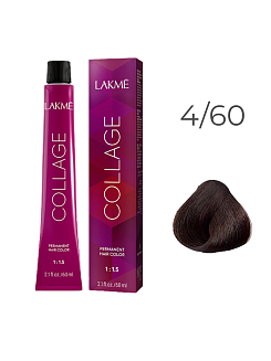 Краска для волос Lakme Collage new 4/60, средний шатен коричневый, 60 мл