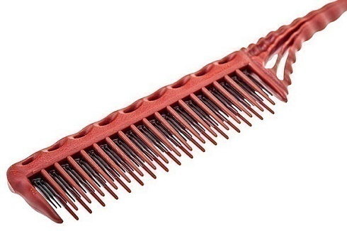 Расчёска для начёса красная, Y.S.Park