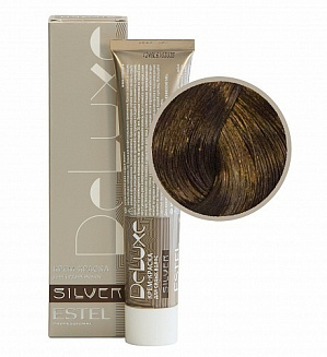 Estel Professional 6/37 крем-краска  Deluxe silver, темно-русый золотисто-коричневый 60 мл