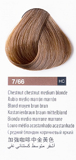 Краска для волос Lakme Chroma 7/66, средний блондин коричневый насыщенный, безаммиачная, перманентная, 60 мл