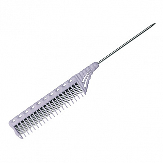 Расческа для начеса Y.s.park 154-90 pale purple, 23см, металлический хвостик - 9 см, цвет- бледно- фиолетовый