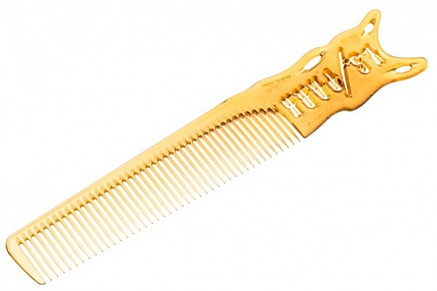 Расчёска  для стрижки Y.s.park 239 camel, янтарная, для барберов, 20 см