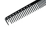 Расческа для стрижки Y.S.park G33 soft carbon, 23 см, с линейкой на обушке, редкозубая, черная