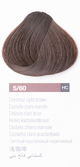 Краска для волос Lakme Chroma 5/60, светлый шатен коричневый, безаммиачная, перманентная, 60 мл