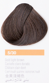 Краска для волос Lakme Collage new 5/30, светлый шатен золотистый, 60 мл