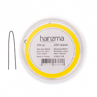 Шпильки 60 мм прямые 250 гр черные Harizma