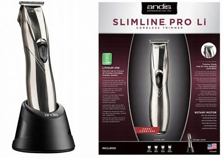 Аккумуляторная окантовочная машинка для стрижки с Т-образным ножом D8 chrome, Andis