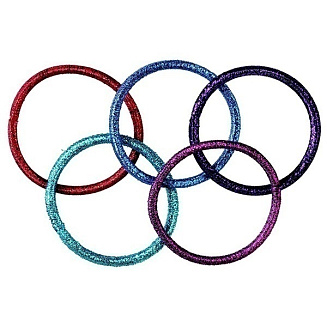 Резинки цветные тонкие, 15 шт