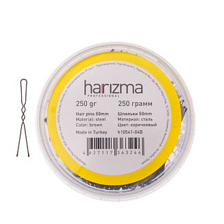 Шпильки 50 мм волна 250 гр коричневые Harizma