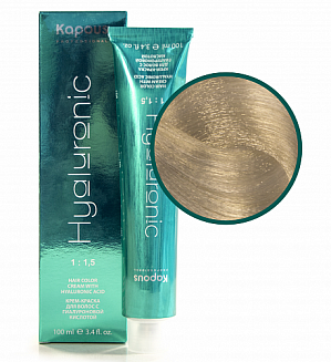 Крем-краска для волос с гиалуроновой кислотой HY Серебро Kapous Hyaluronic acid, 100 мл