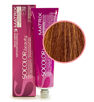 Краска для волос Matrix Socolor Beauty 8cc, светлый блондин глубокий медный, перманентная, 90 мл