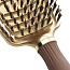 Расчёска- щётка для укладки волос Olivia Garden Expert Care Flex BoarNylon Bristles GoldBrown, ID2071, 24.5*7 см