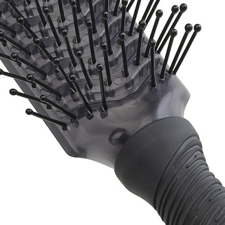 Расчёска продувная с зубцами из нейлона Olivia Garden Jean ID2197, 10- тирядка, черная