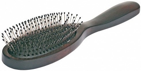 Щетка массажная дерево и пластик большая TITANIA