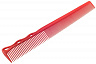 Расчёска для стрижки Y.s.park 252 red, супергибкая, красная, для коротких стрижек, 16.7 см