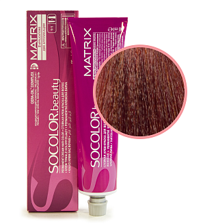 Краска для волос Matrix Socolor Beauty 7rr, блондин глубокий медный, перманентная, 90 мл