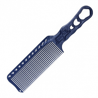 Расчёска для стрижки под машинку Y.s.park s282 , синяя, 24 см,  эргономичная, тонкий обушок