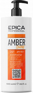 EPICA Professional Amber Shine ORGANIC Кондиционер для восстановления и питания, 1000 мл.