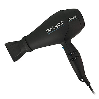 Фен для волос Ceriotti Be Light ElectrinicDigital Ion 3251, с цифровым мотором, черный матовый, 2300 Вт