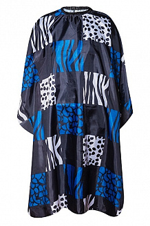 Накидка парикмахерская Синие квадраты Harizma