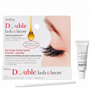 Масло-активатор роста бровей и ресниц Godefroy Double LashBrow Organic Oil