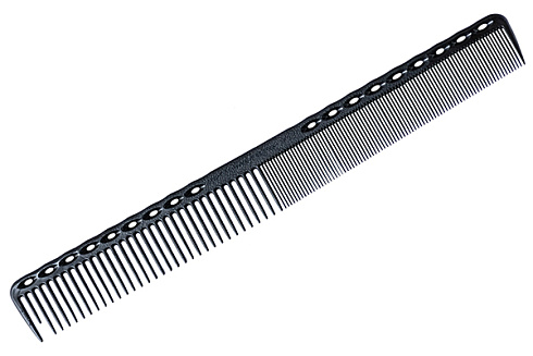 Расчёска для стрижки Y.s.park 331 carbon, черная, супердлинная карбон, 23 см