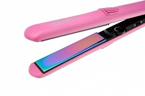 Щипцы-выпрямители Gamma Piu Rainbow 230deg;с радужным антистатическим покрытием, розовые