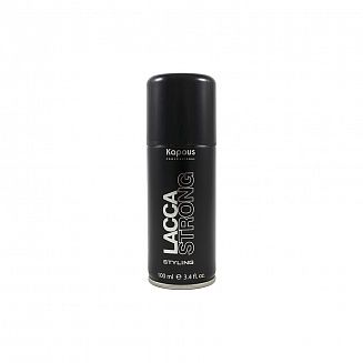 Лак для волос аэрозольный (без фреона) сильной фиксации Kapous Lacca Strong серии Styling, 100 мл