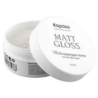 Моделирующая паста для волос сильной фиксации Kapous Matt Gloss, матовая, 100 мл