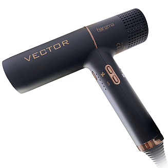 Фен для волос Harizma  Vector h10226, с бесщеточным цифровым  мотором, 1700 Вт, 330 грамм
