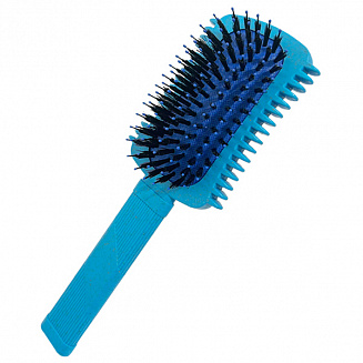 Щетка массажная Combo из экологичного пластика с добавлением соломенного волокна синяя