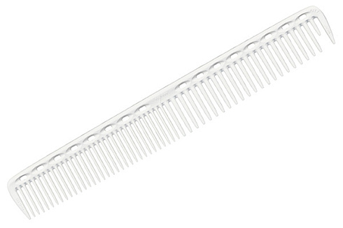 Расчёска для стрижки Y.s.park 337 white, белая, универсальная, 19 см
