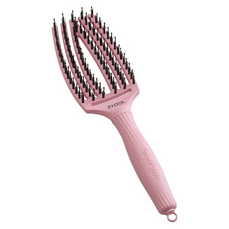Щетка для волос Olivia Garden Fingerbrush BoarNylon_2024 Soft Pink ID1845