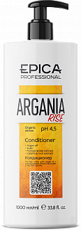 EPICA Professional Argania Rise ORGANIC Кондиционер для придания блеска с маслом арганы, 1000 мл.