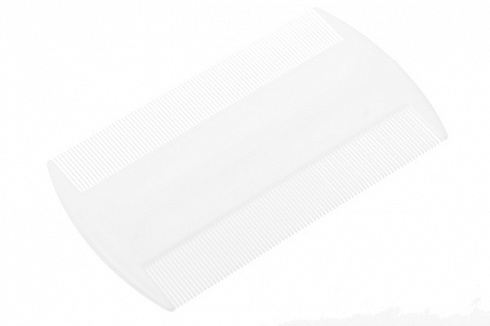 Расчёска-гребень из пластмасы белого цвета с частыми зубцами EUROSTIL