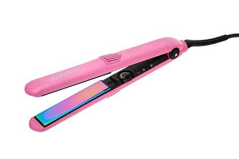 Щипцы-выпрямители Gamma Piu Rainbow 230deg;с радужным антистатическим покрытием, розовые