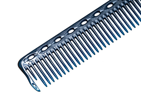 Расческа для стрижки с тонким обушком Y.S.park s339 blue, синяя, 17.5 см