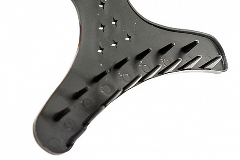 Зажимы для волос бабочка усиленные 4шт, черные Harizma