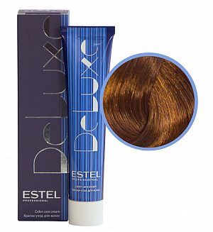Estel Professional 7/40 краска-уход  Deluxe, русый медный д/седины 60 мл