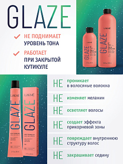 Окислитель Lakme Glaze 1,5% (5V), жидкий , 60 мл, только для активации красителя Glaze